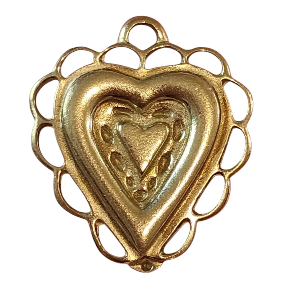Eastern Star Grand Esther Heart Pendant Y2K